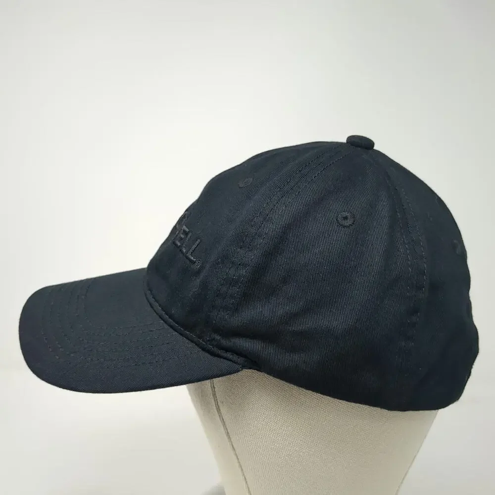 Taco Bell Logo Baseball Cap Black One Size Tonal Embroidery Slideback Cotton Hat